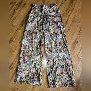 Molly Bracken Paisley Wide Leg Pants